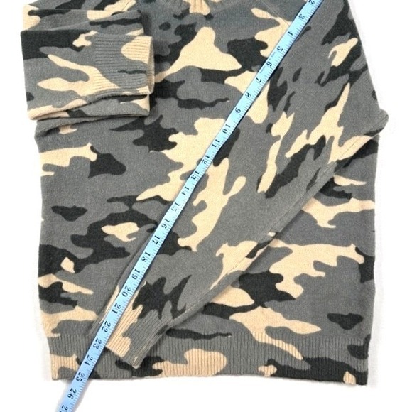 Banana Republic Soft Camouflage Mock Neck Sweater Size S Wool Blend Cabincore - Picture 5 of 7